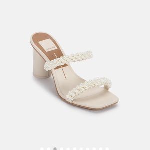 Dolce Vita Noel heels in Vanilla Pearls. Size 8.5 and only worn once!